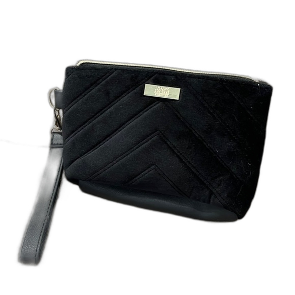 Jones New York Cosmetic Bag Clutch Small Purse Black